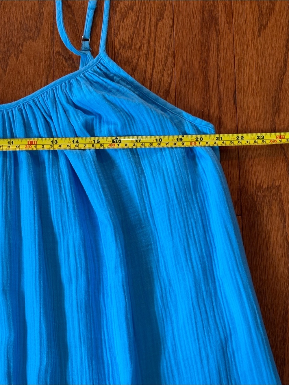 GAP Maxi Dress-Cotton Sky Blue-XXL - Picture 6 of 9